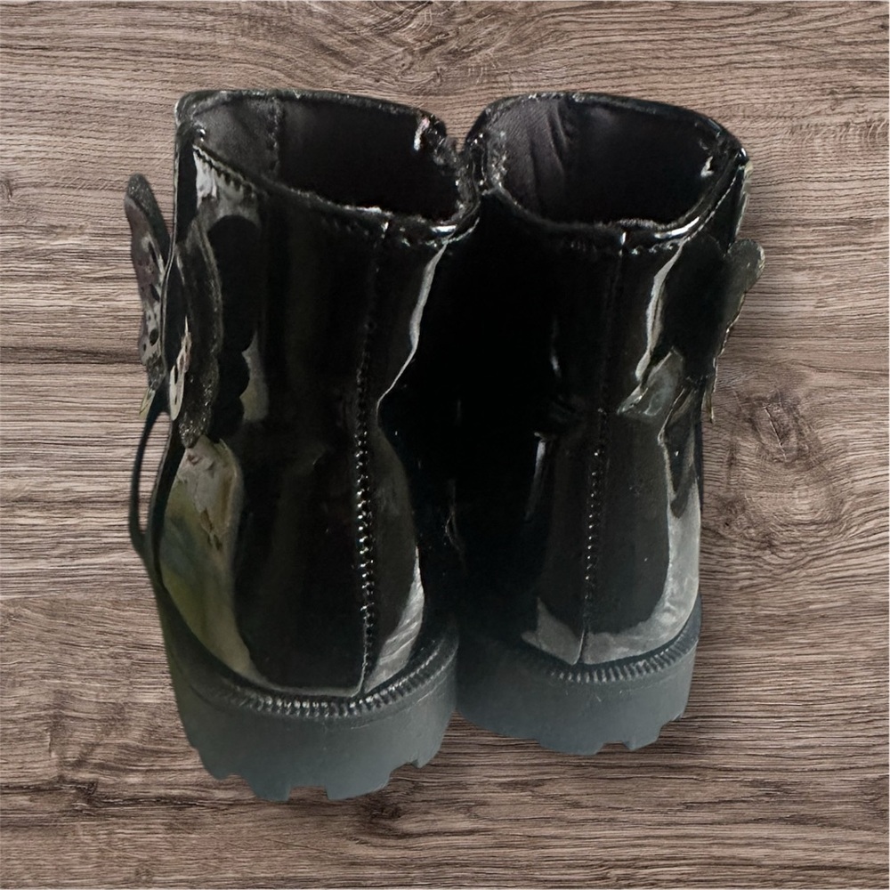 Seychelles Shiny Black Kids Boots - Picture 4 of 7